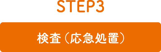 STEP3 検査（応急処置）